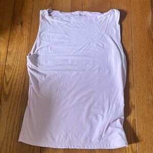 Abercrombie & Fitch Women's Sleeveless Boatneck Top - Light Pink/Purple